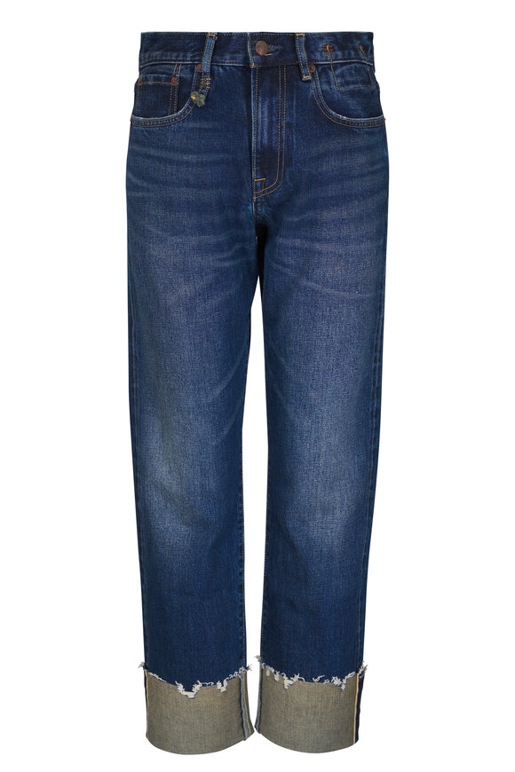 R13 Cuffed Romeo Selvedge Blue Jean