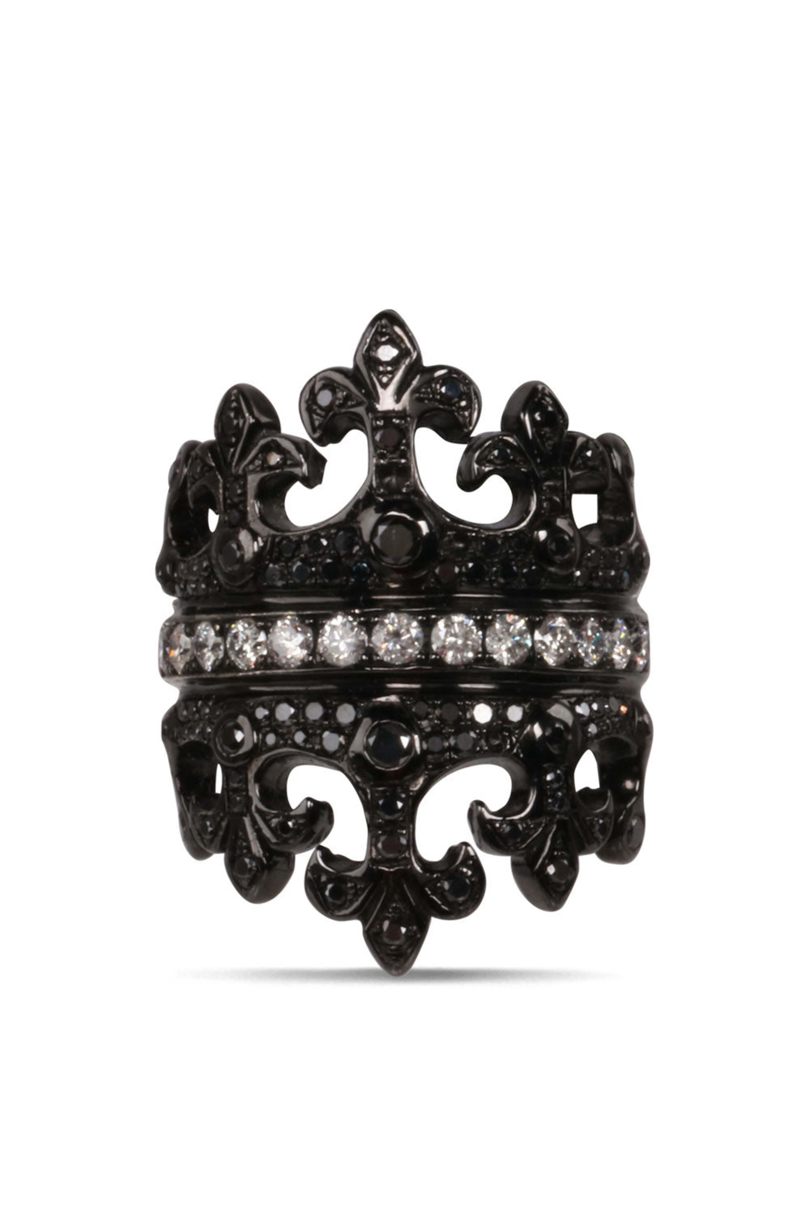 Loree Rodkin - Black Diamond Fleur de Lis Ring