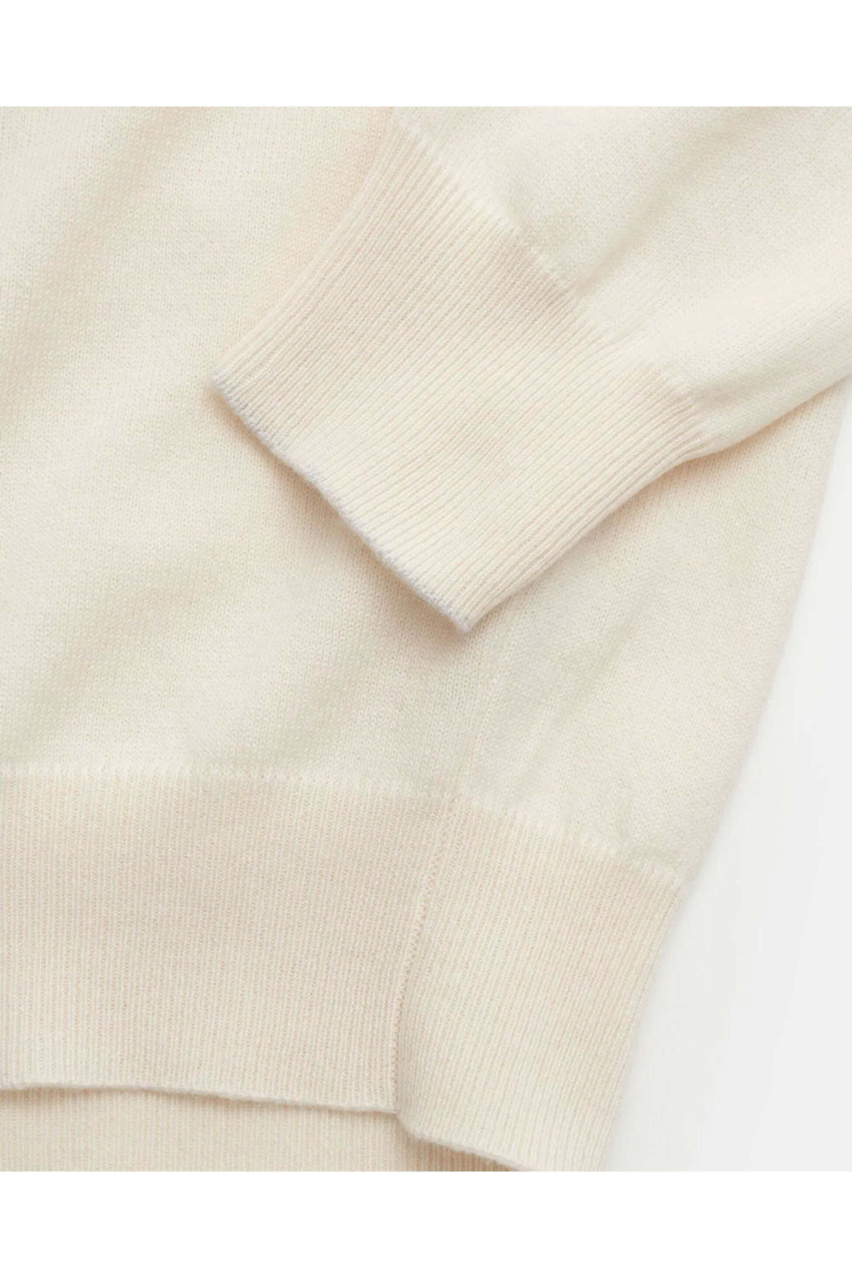 Brunello Cucinelli - Beige Cashmere Quarter Zip Sweater