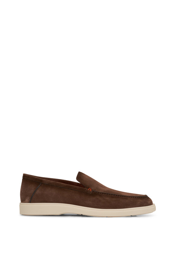 Santoni - Botanist Brown Suede Loafer