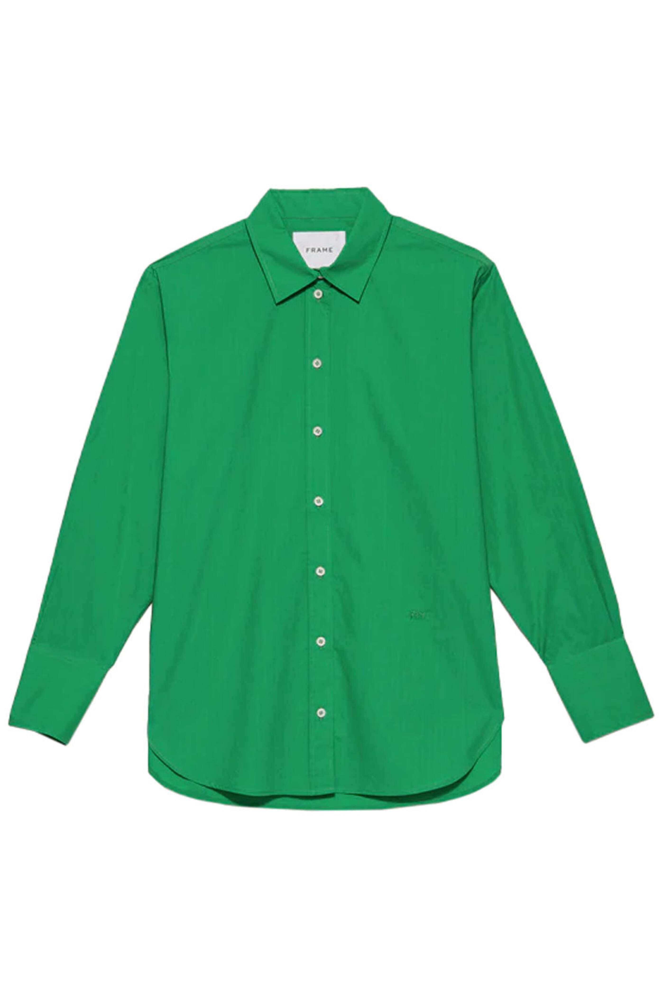 Frame - Grass Green The Oversized Shirt