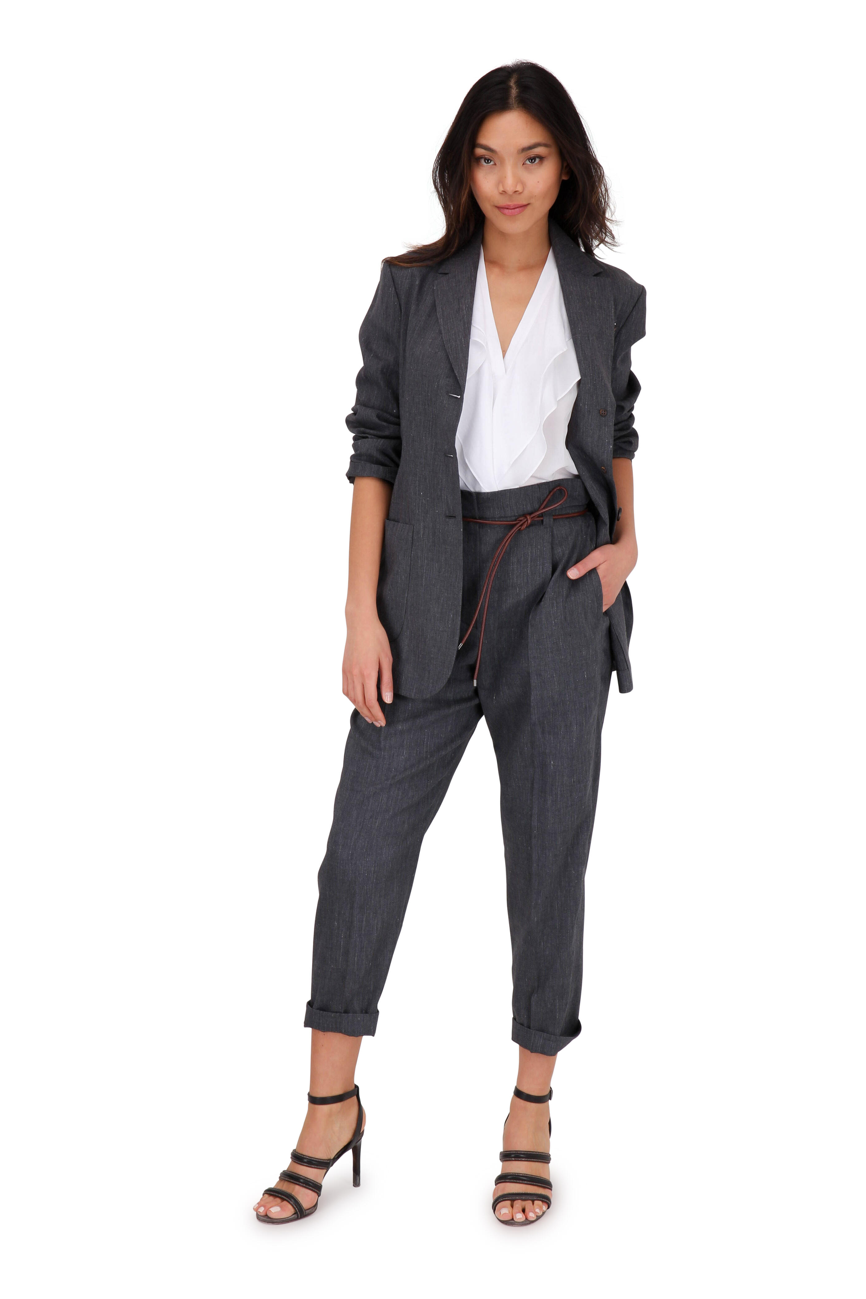 Brunello Cucinelli - Exclusive Midnight Linen Blend Paperbag