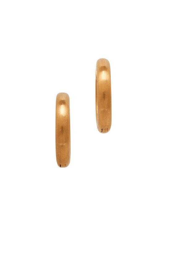 Caroline Ellen - 20K Round Huggie Earring 