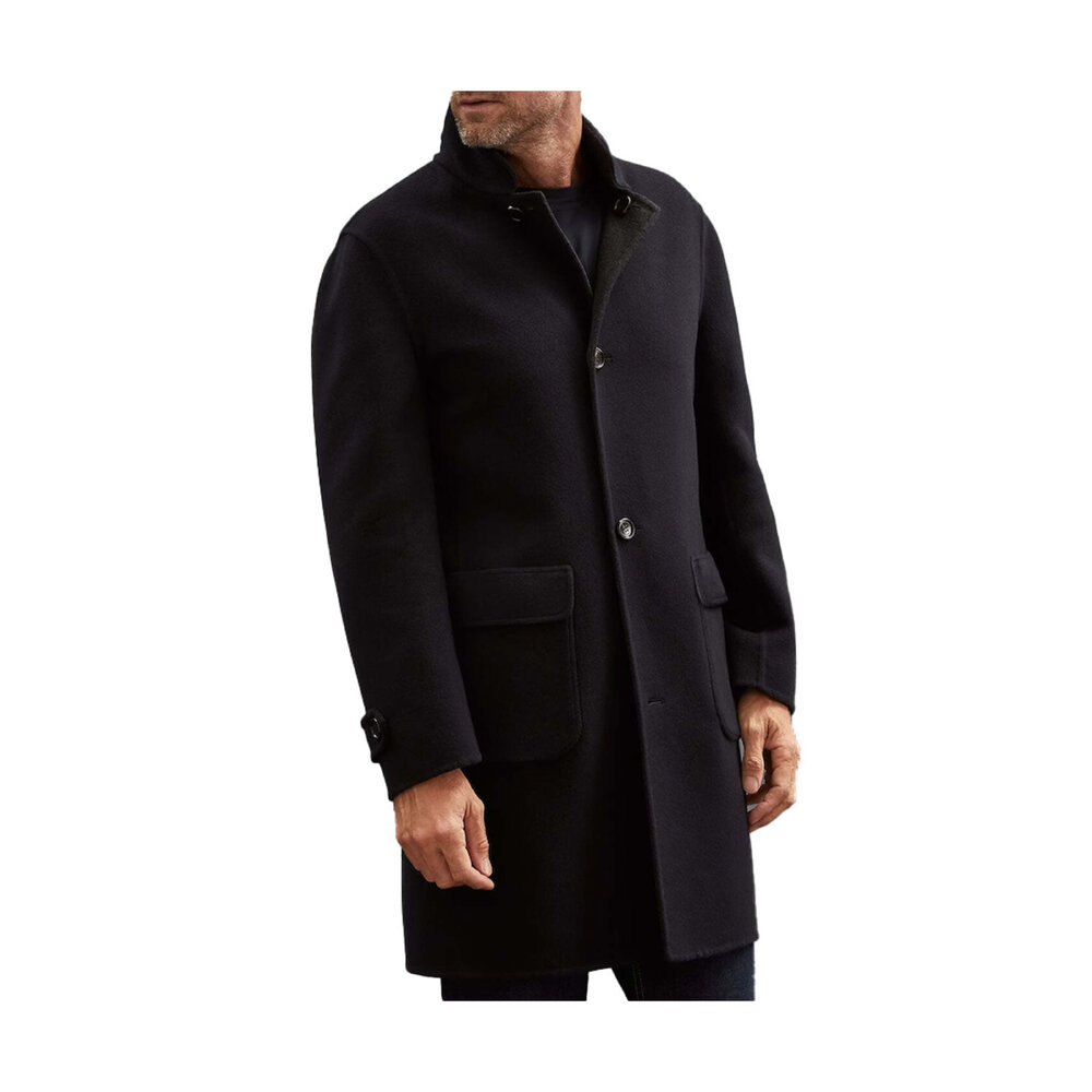【関税＆送料込み】Brunello Cucinelli Coats Brunello Cucinelli - Blue and Grey Cashmere Reversible Overcoat