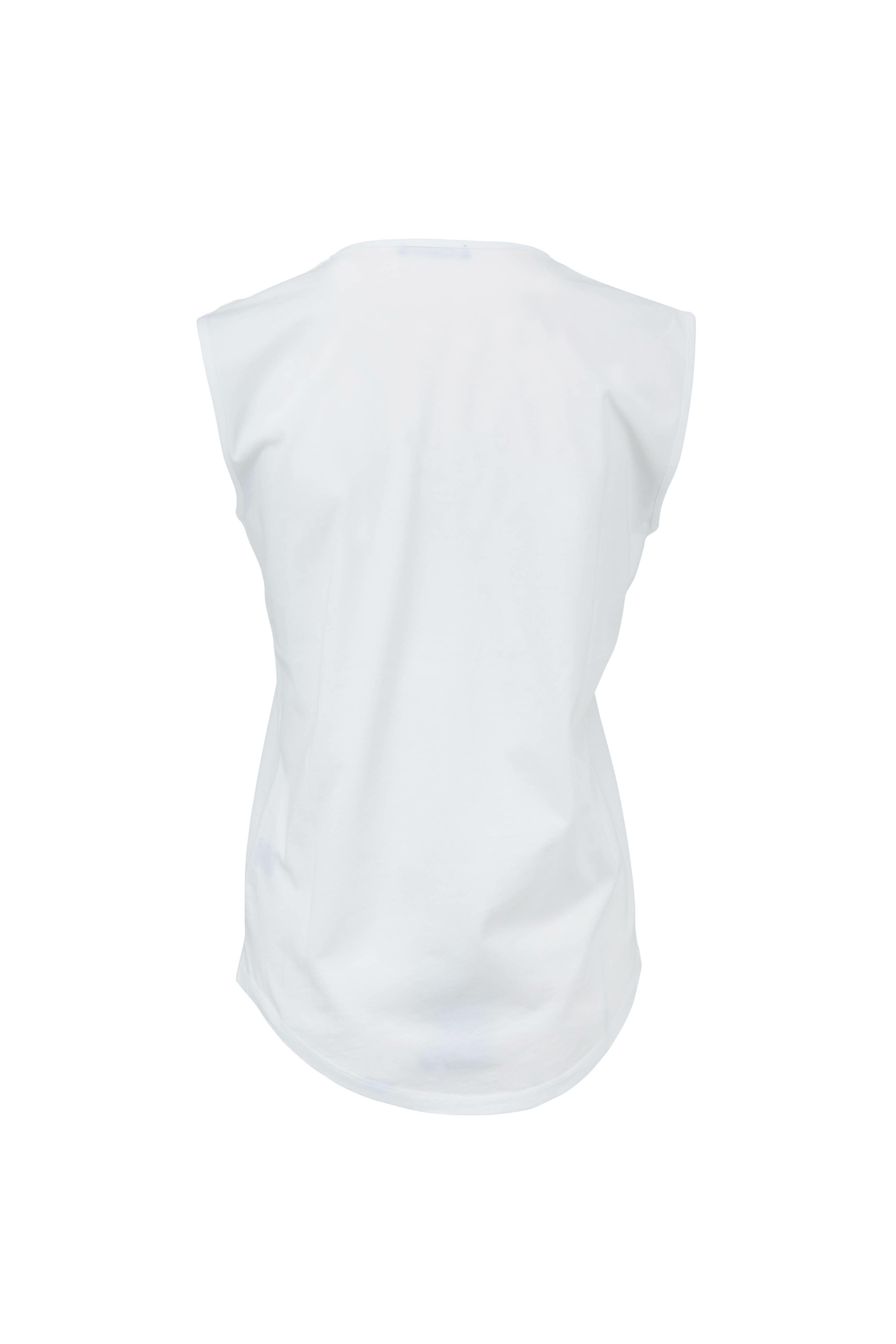 Balmain - White Foil Logo Shoulder Button T-Shirt
