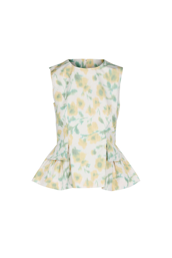 Tanya Taylor Astrid Butter Multi Blouse