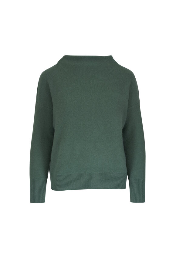Vince Deep Patina Plush Cashmere Funnel Neck Sweater