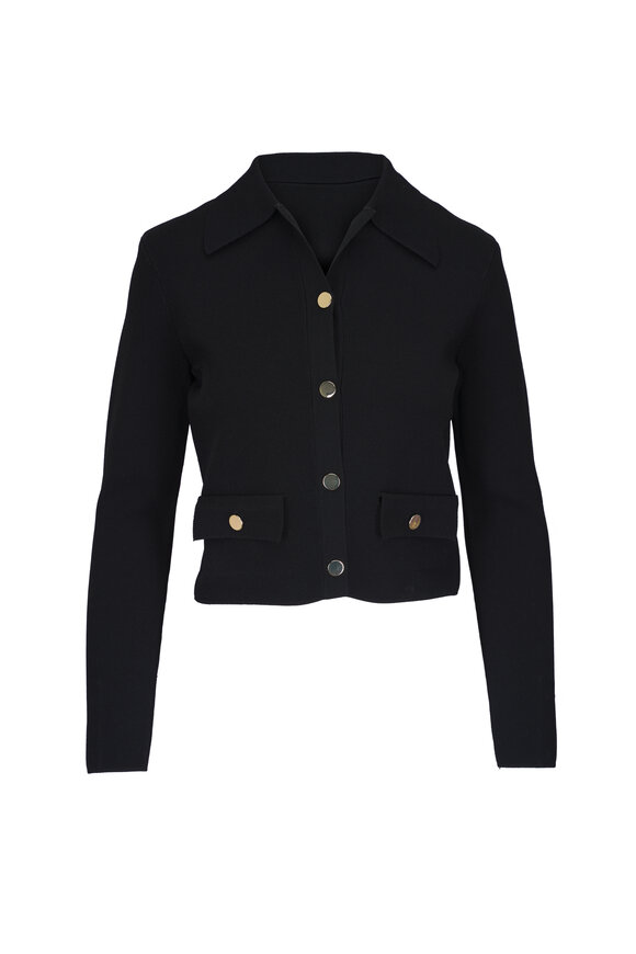 Veronica Beard Katia Black Knit Jacket