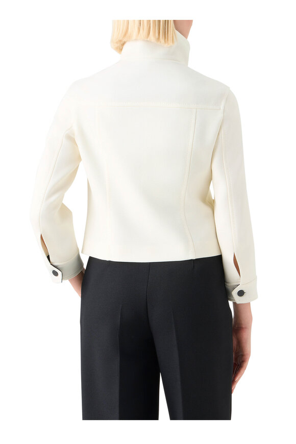 Akris Punto Cream & Black Wool Jacket - view 3