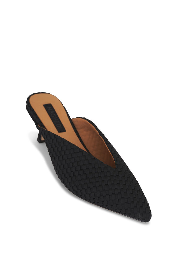 Naghedi Strada Onyx Kitten Heel Mule