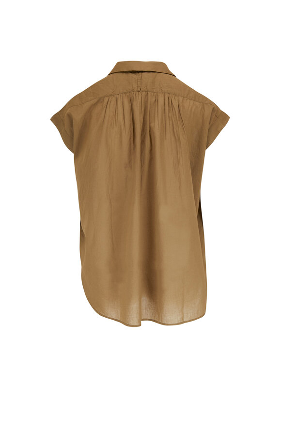 Nili Lotan - Normandy Olive Green Blouse 