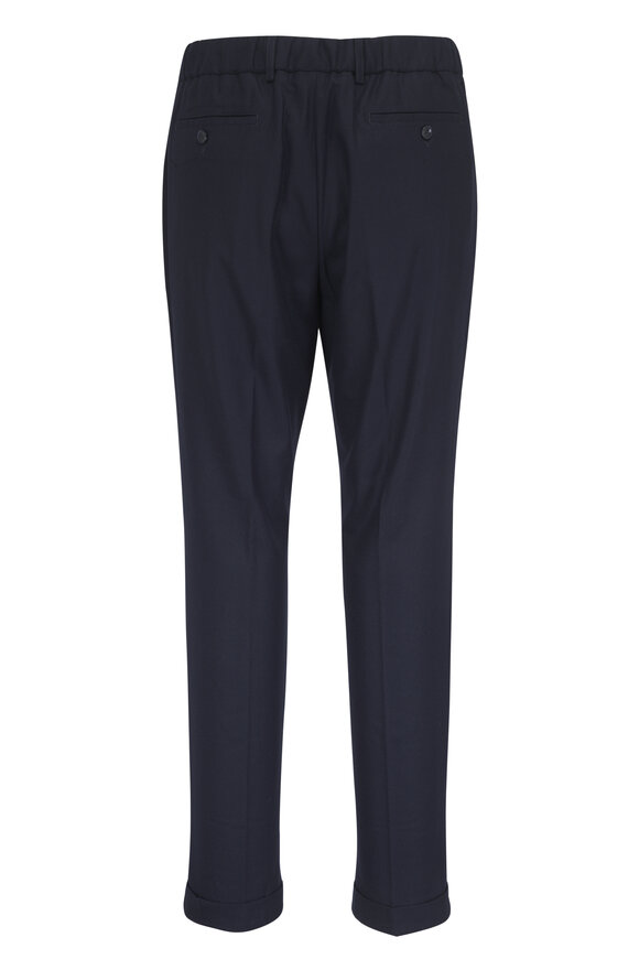 Marco Pescarolo Manu Navy Blue Stretch Cashmere Pant - view 2