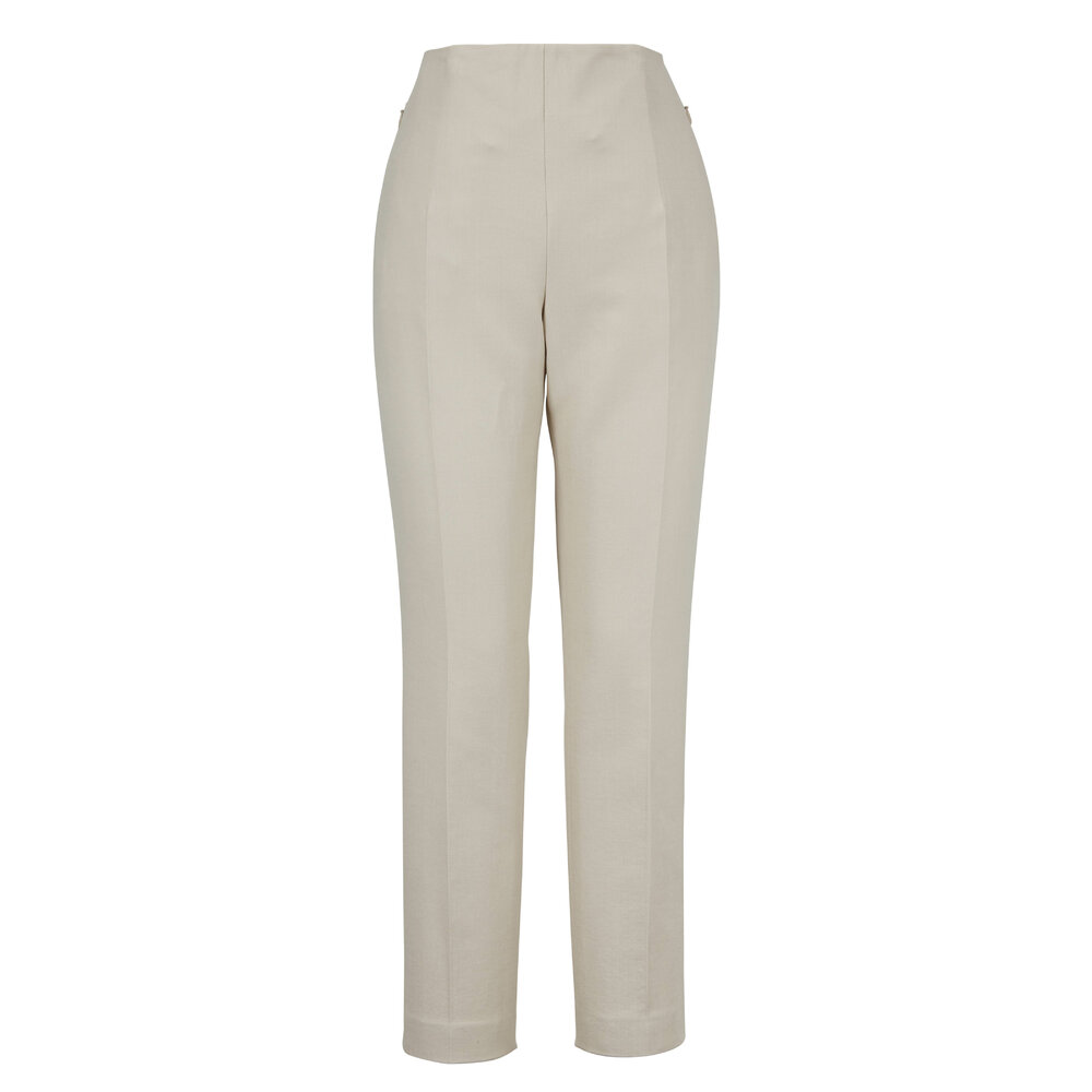 【SATIIIZ】Allen Pintuck Shirring Nylon Pants Textured Silk Jacquard Wide-Leg Pant | EILEEN FISHER