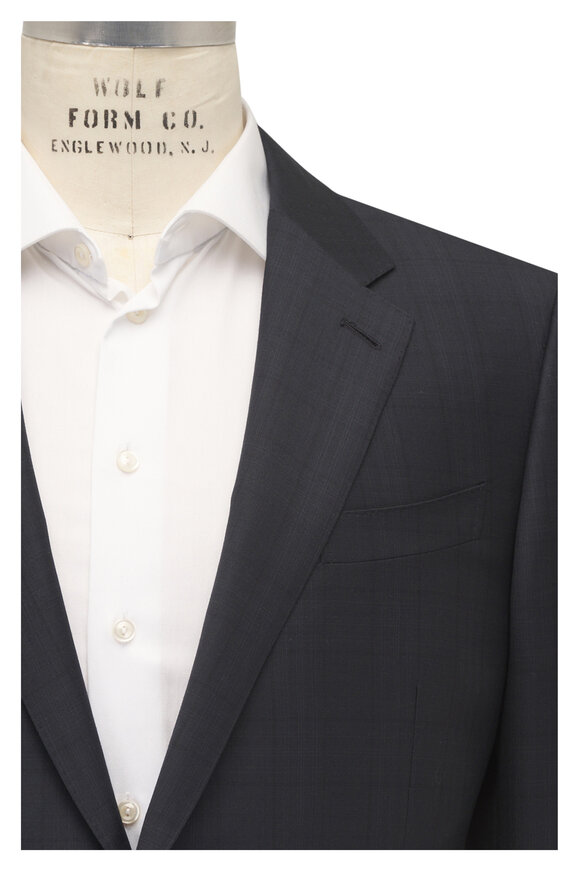 Zegna Trofeo Charcoal Gray Wool Suit