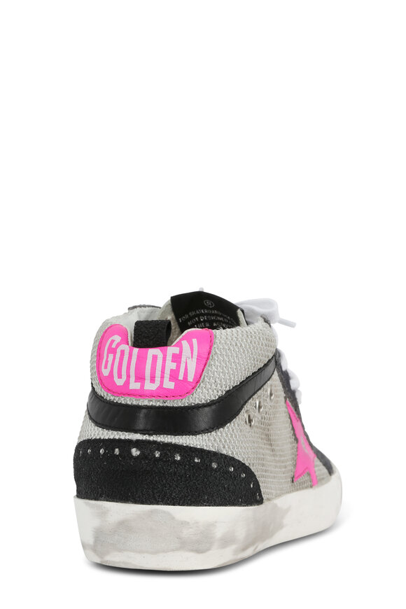 Golden Goose - Women's Mid Star Ice & Pink Star Sneaker