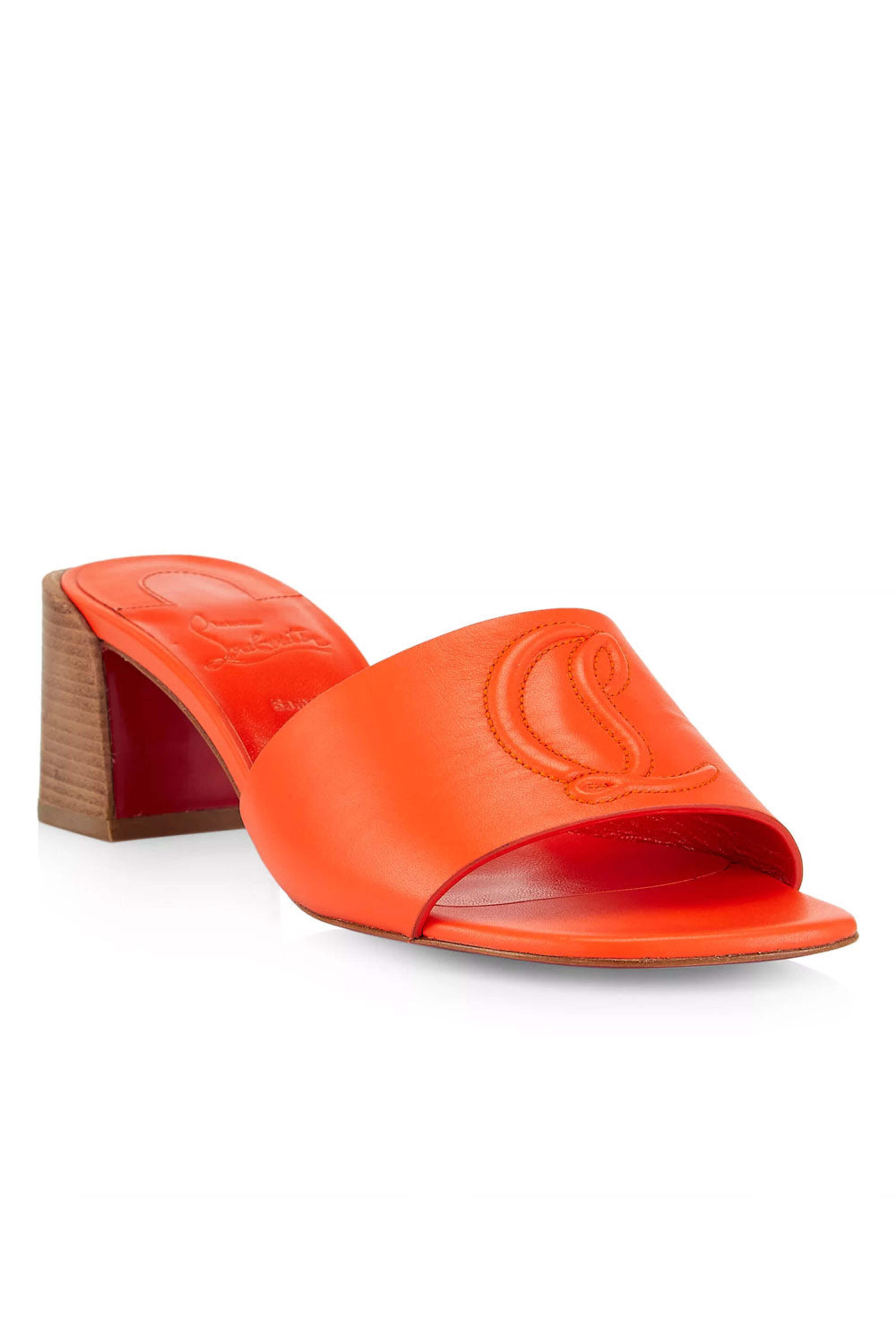 Christian Louboutin - So CL Mule in Vitamine | Mitchell Stores