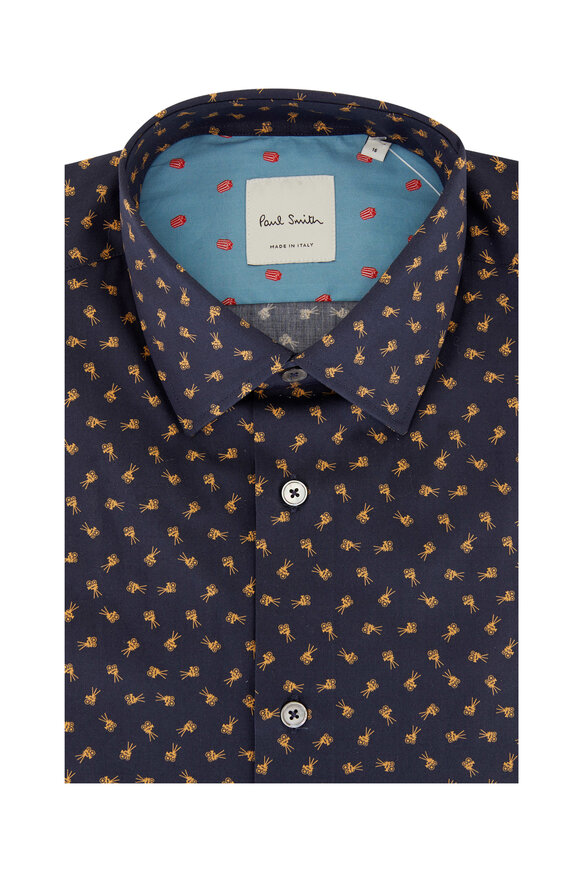 Paul Smith - Navy Director's Camera Print Dress Shirt