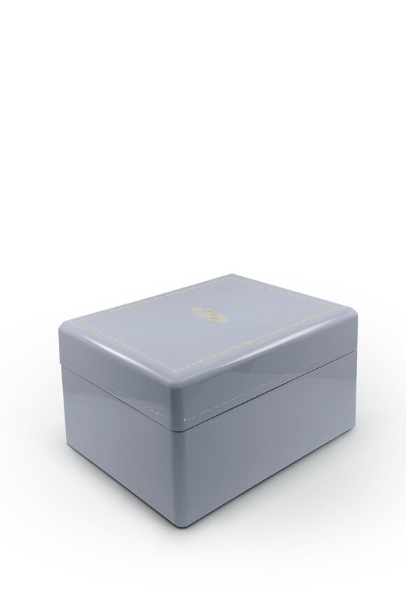 Trove Classic Evening Blue Mini Trunk Jewelry Box - view 3