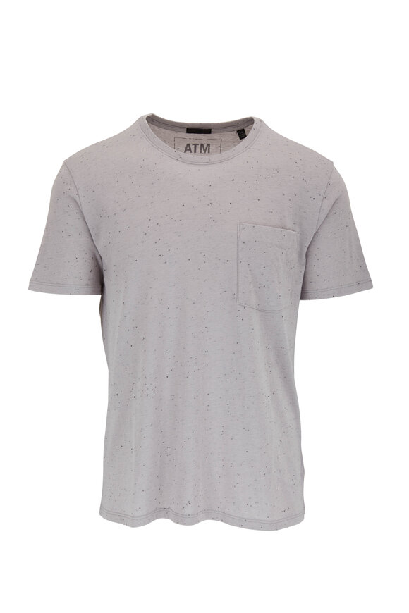 A T M - Gray Combo Pocket T-Shirt