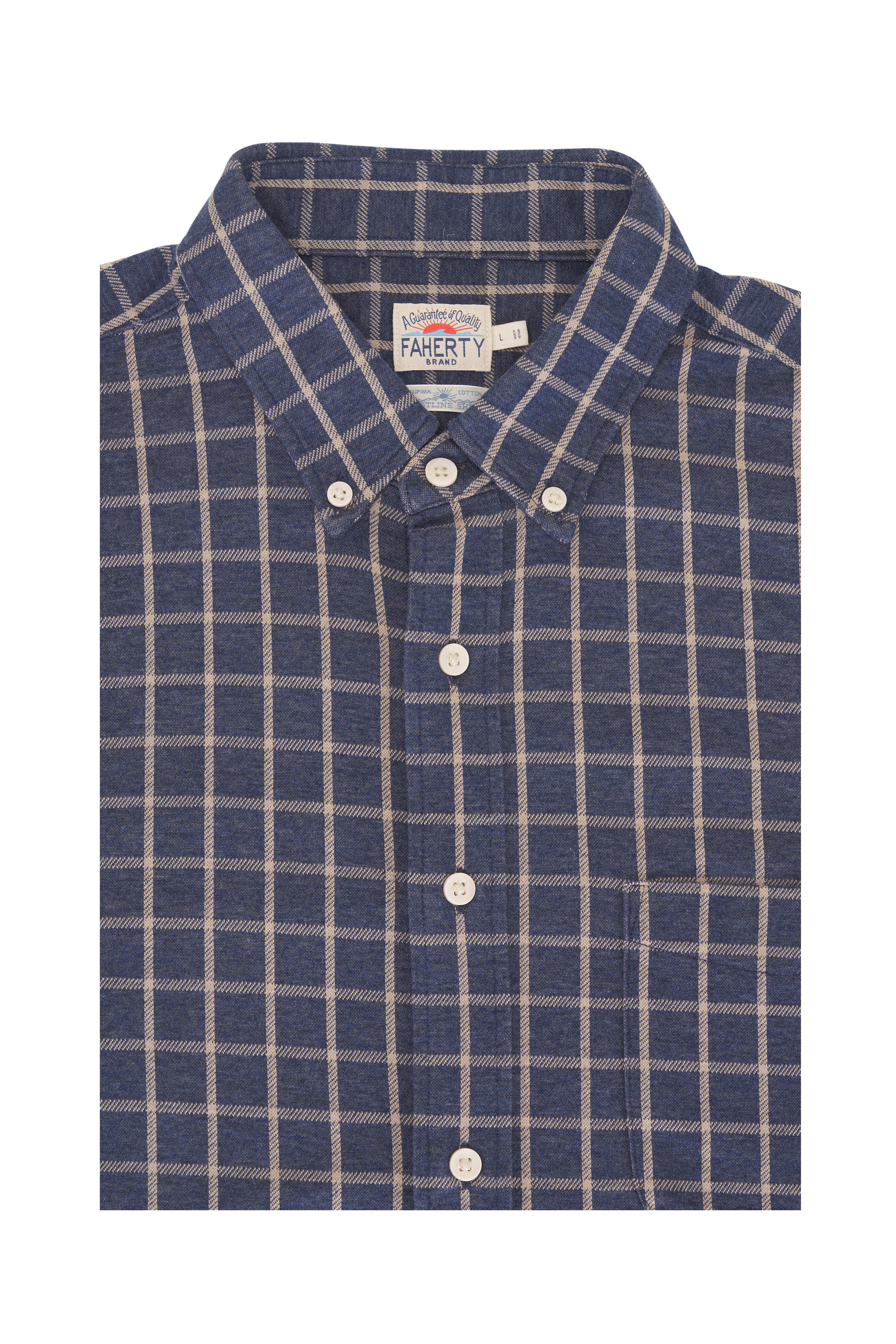 Faherty Brand - Twilight Coastal Check Knit Shirt