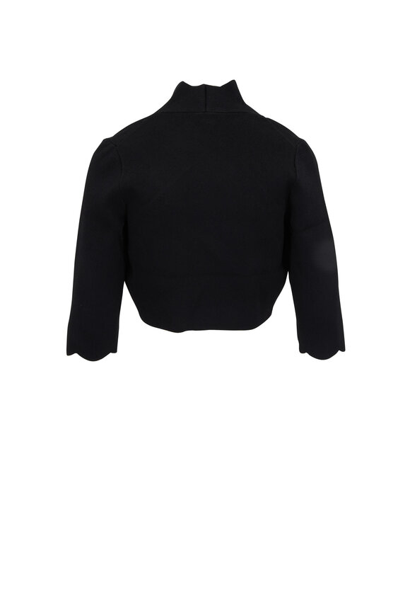 Lela Rose Black Scallop Trim Bolero - view 2