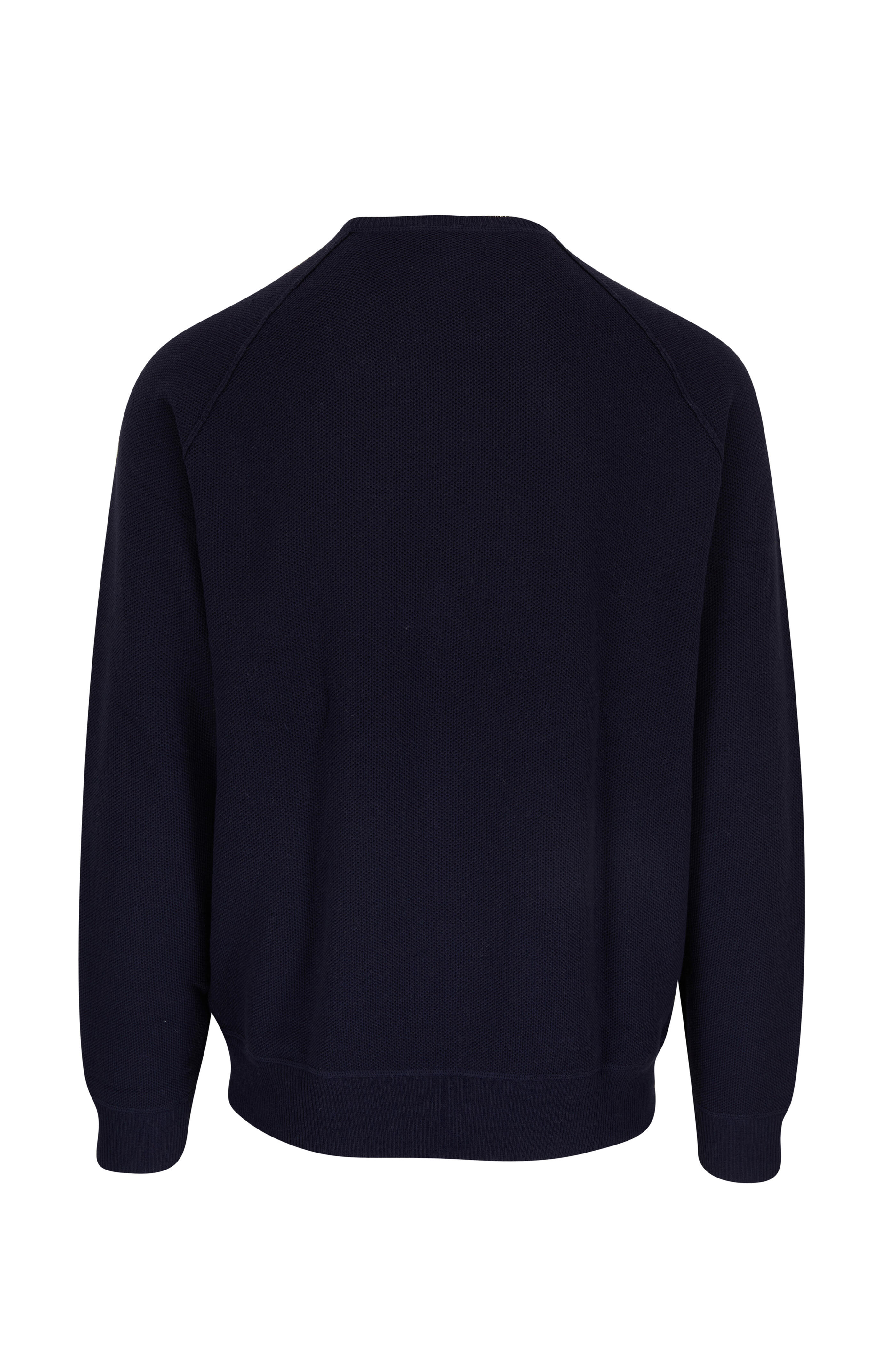 Peter Millar - Navy Honeycomb Crewneck Sweater