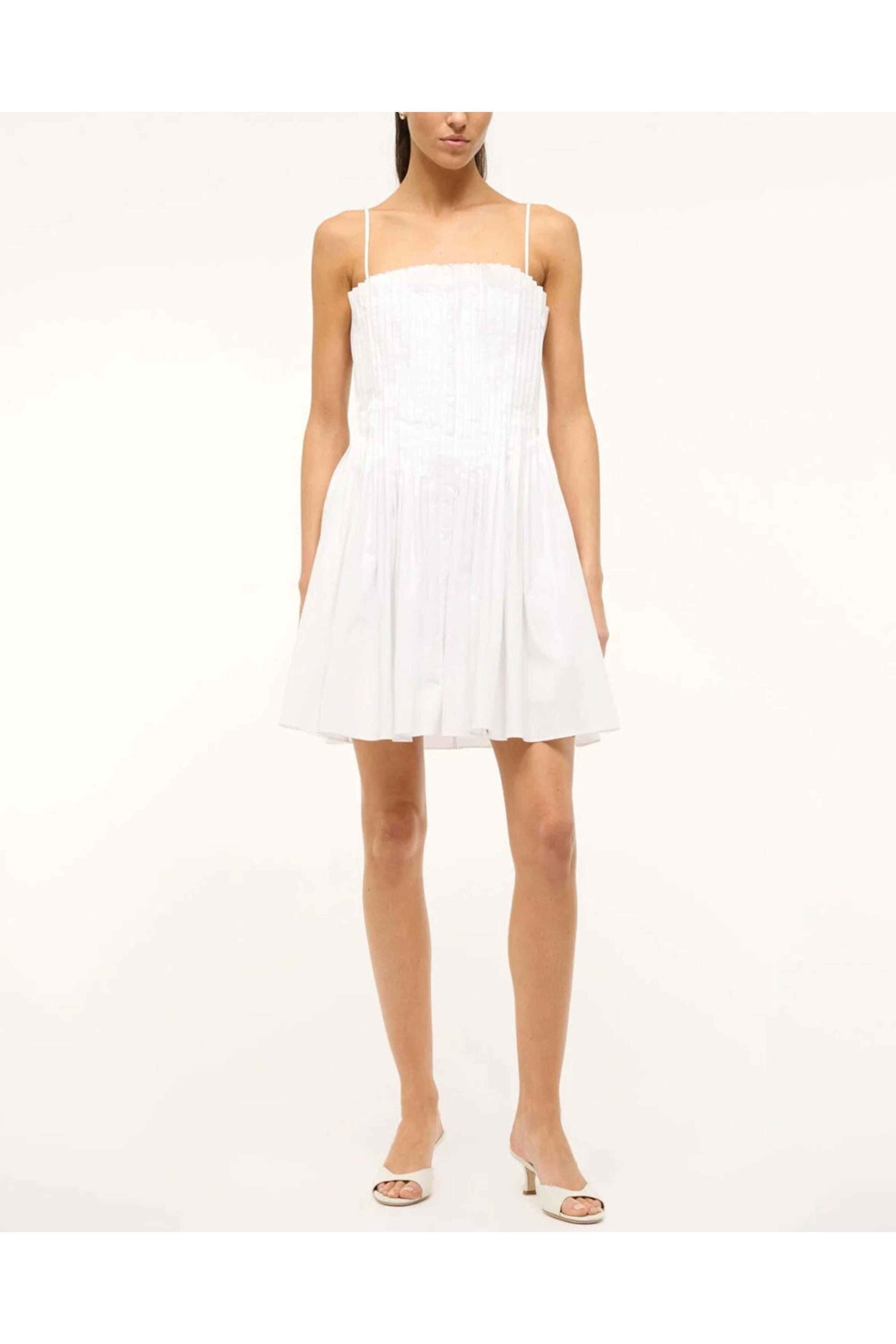 Staud - White Bella Mini Dress