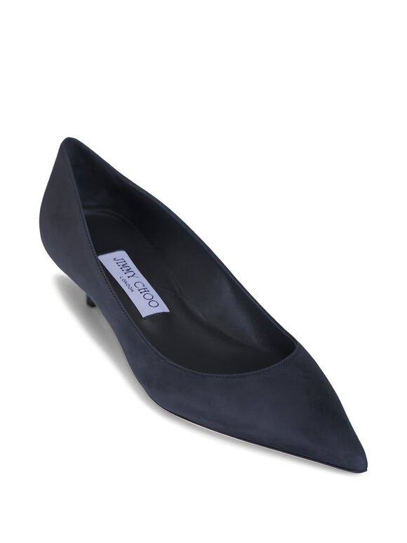 Jimmy Choo Amelia Graphite Suede Pump, 35mm - view 6