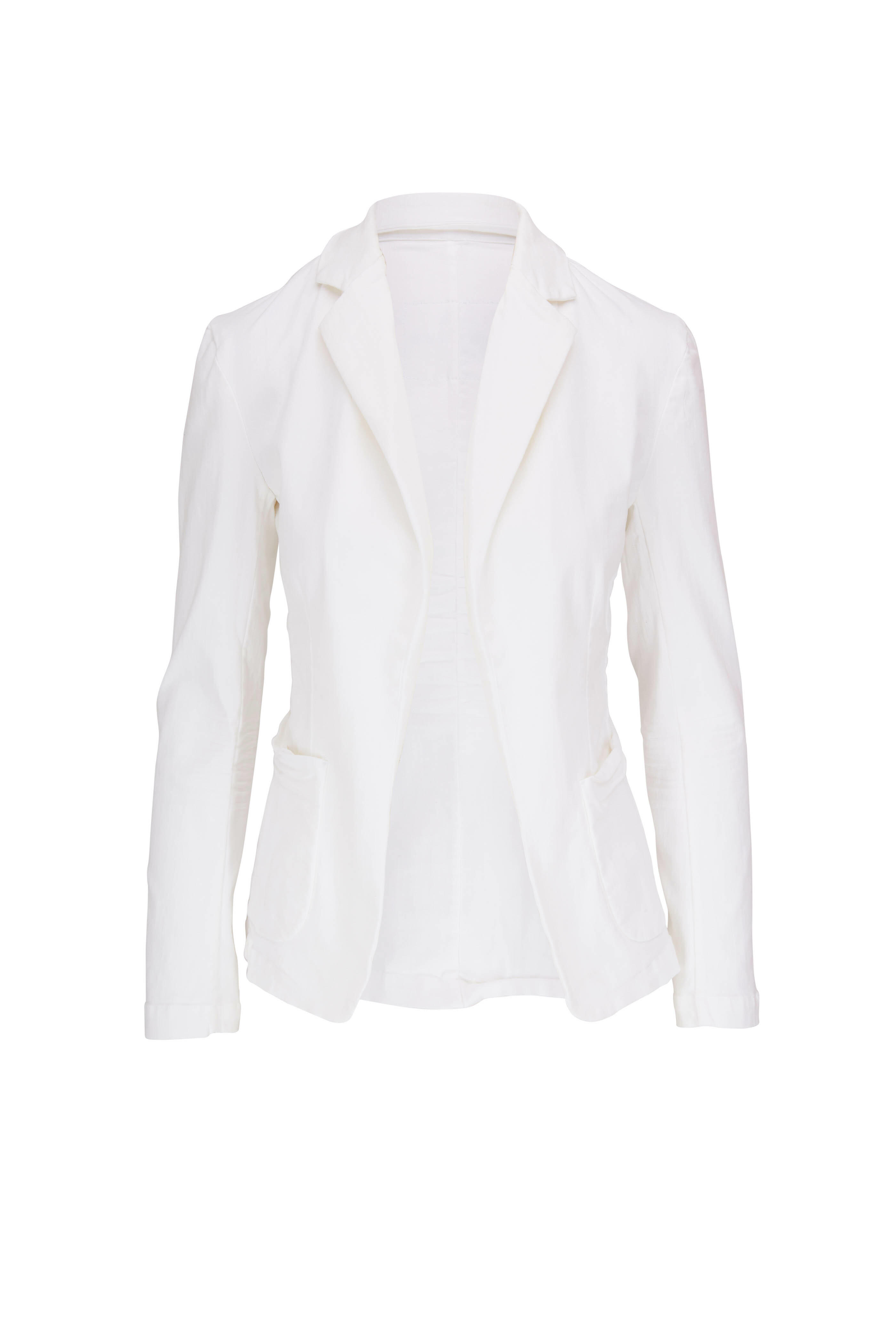 Frank & Eileen - Dublin White Cotton Tailored Blazer