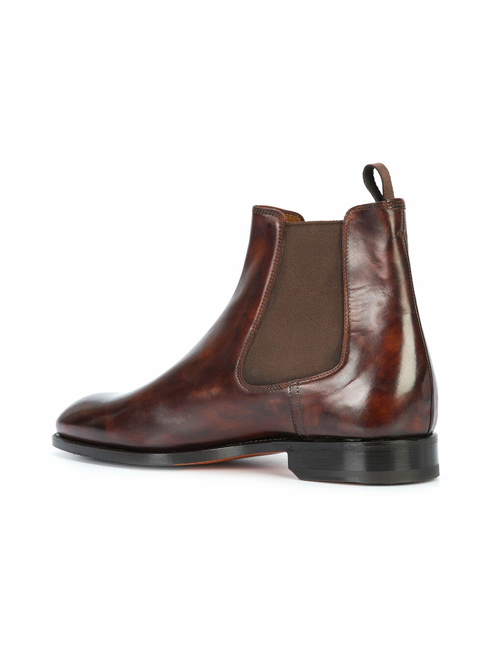 Bontoni - Cavaliere Chestnut Antiqued Leather Chelsea Boot