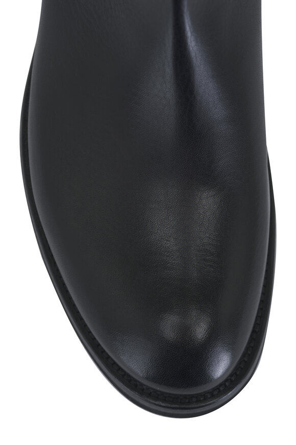 Kiton - Black Leather Chelsea Boot 