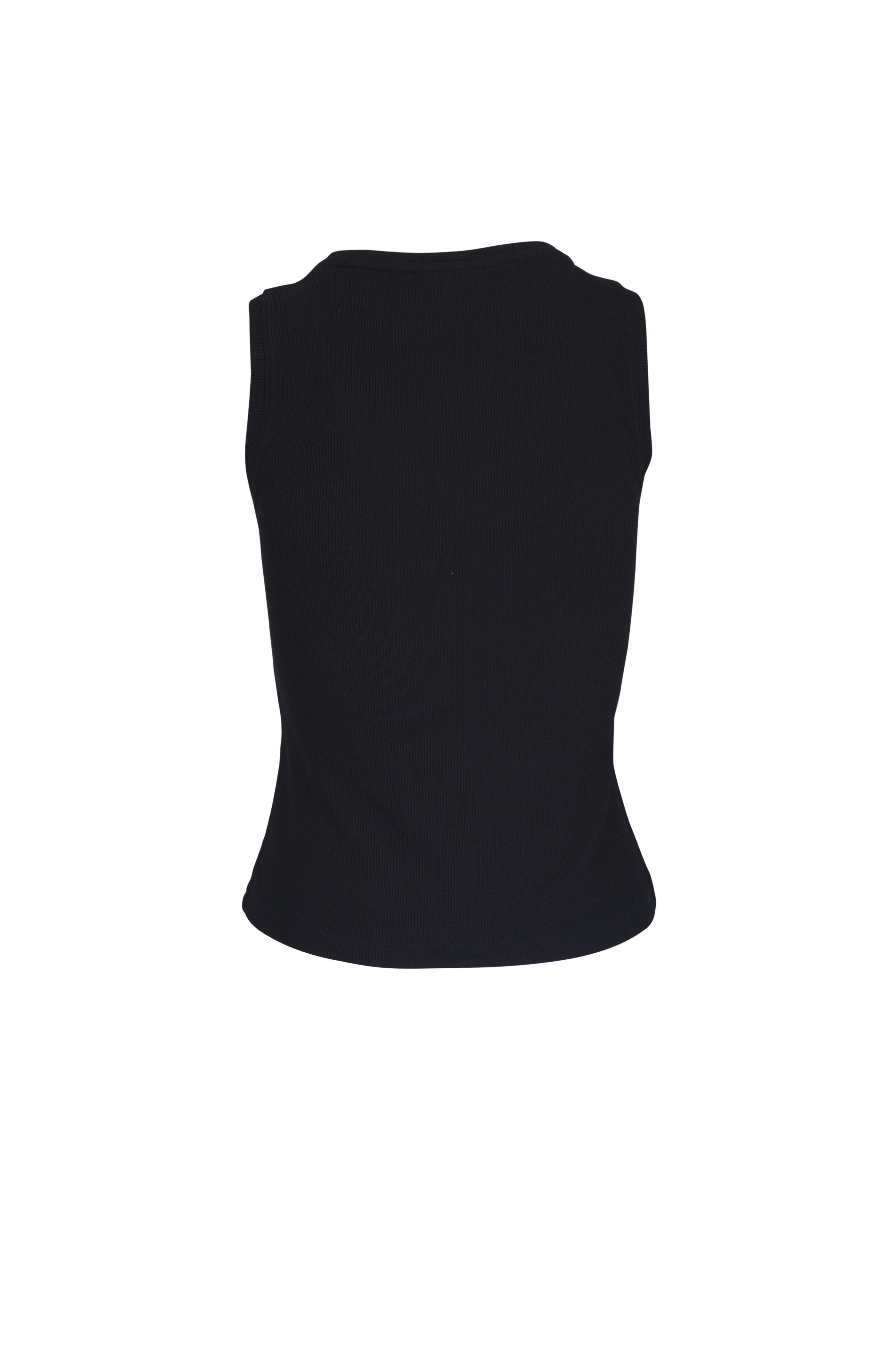 Loewe - Anagram Black Ribbed Tank Top