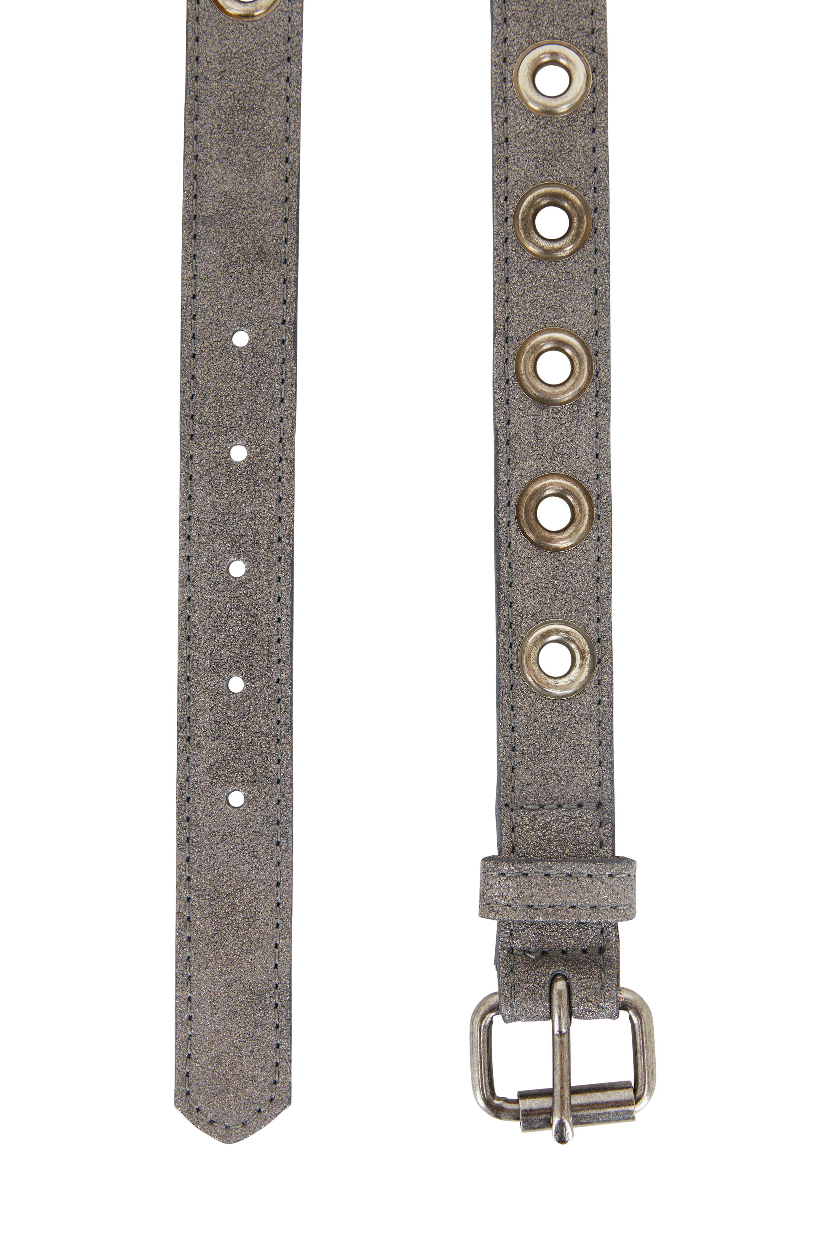 Kim White - Silver Single Row Grommet Belt