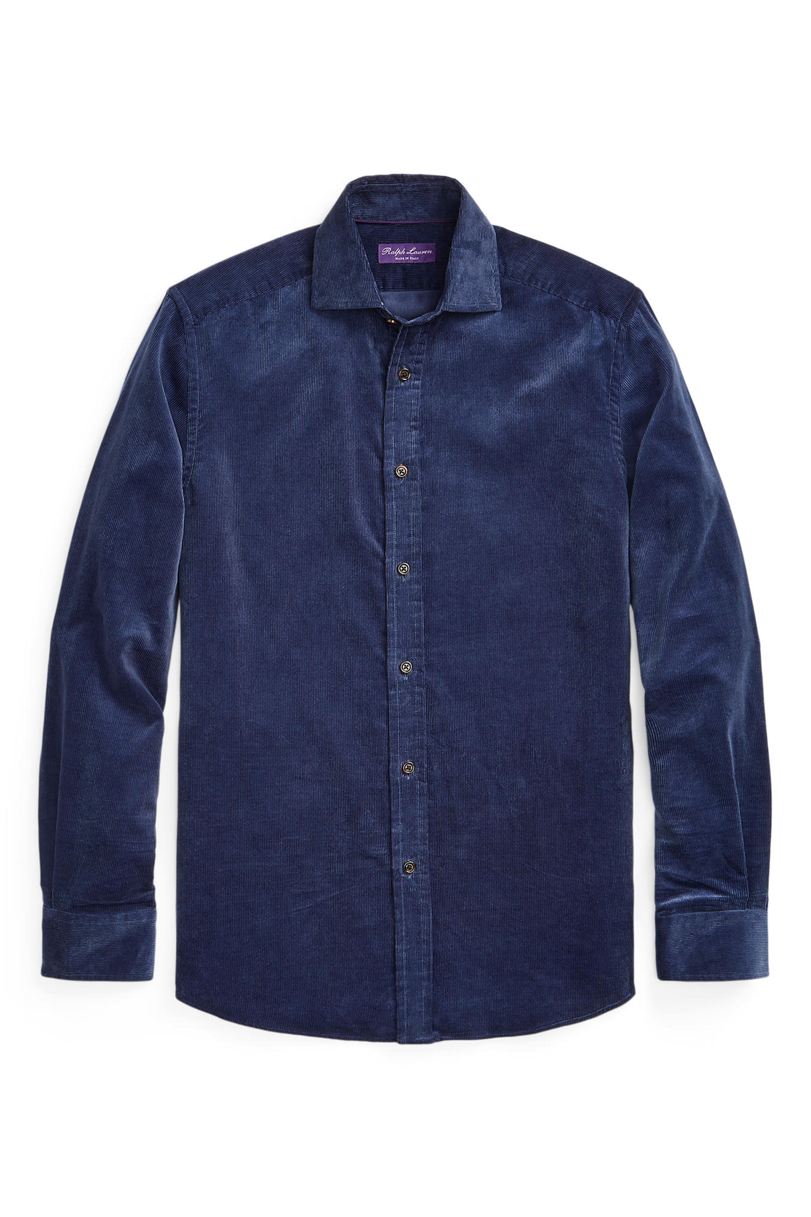 Ralph Lauren Purple Label - Blue Fine-Wale Corduroy Shirt
