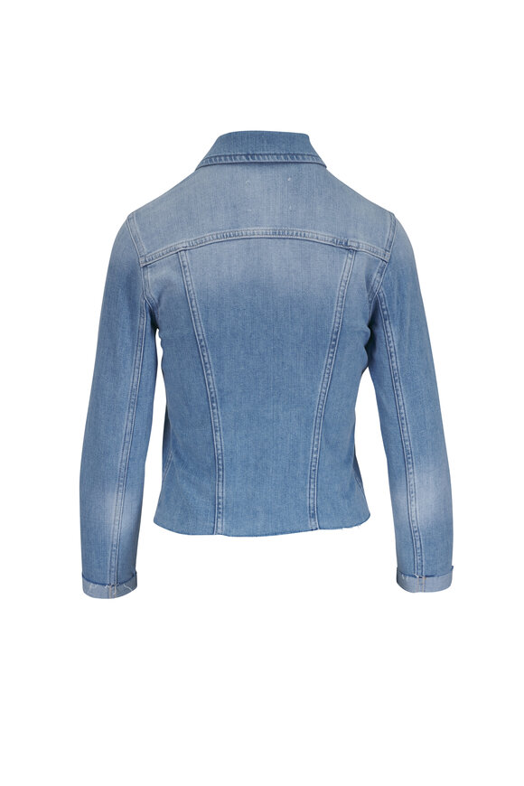 L'Agence - Yari Denim Collarless Jacket | Mitchell Stores