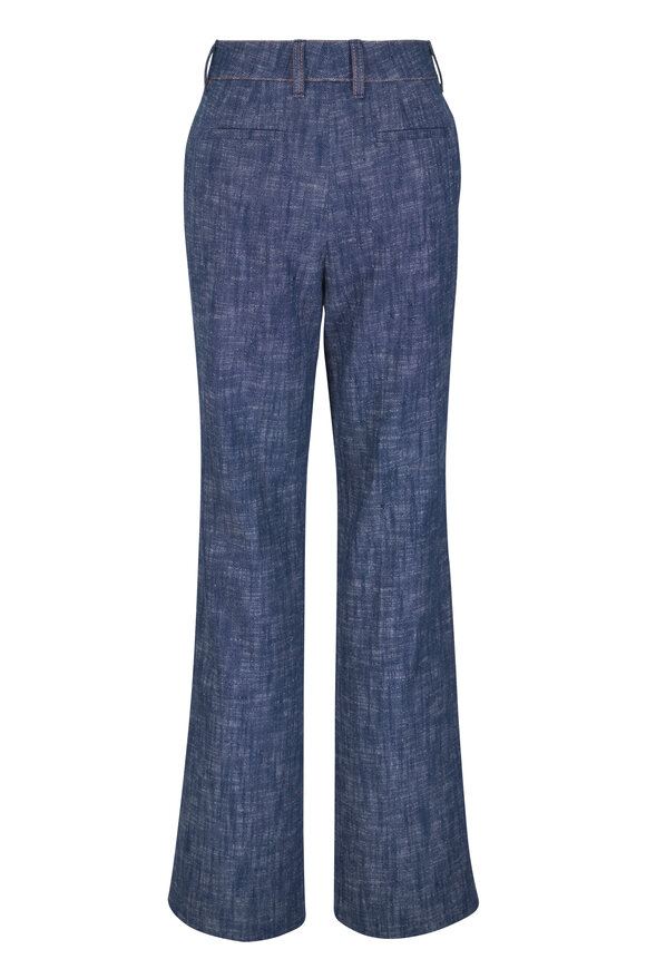 Lafayette 148 New York Reade Indigo Flare Leg Pant - view 5