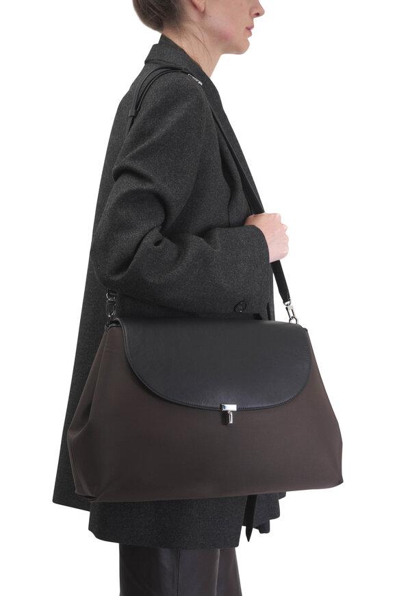 Totême T-Lock Brown Satchel - view 2
