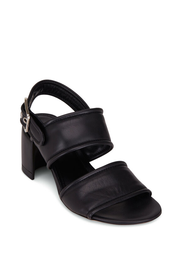 AGL - Moon Padded Black Sandal, 60mm