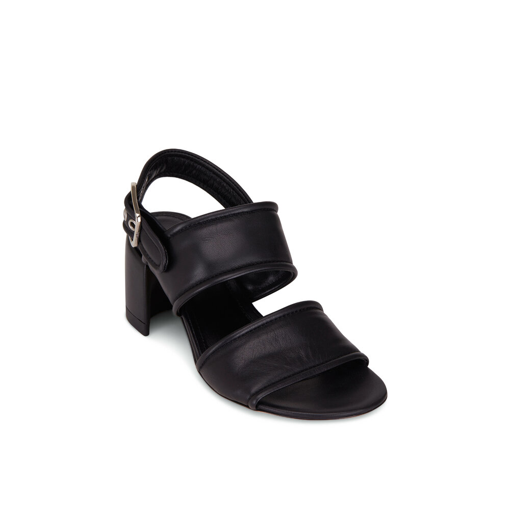 AGL Moon Padded Black Sandal 60mm Mitchell Stores