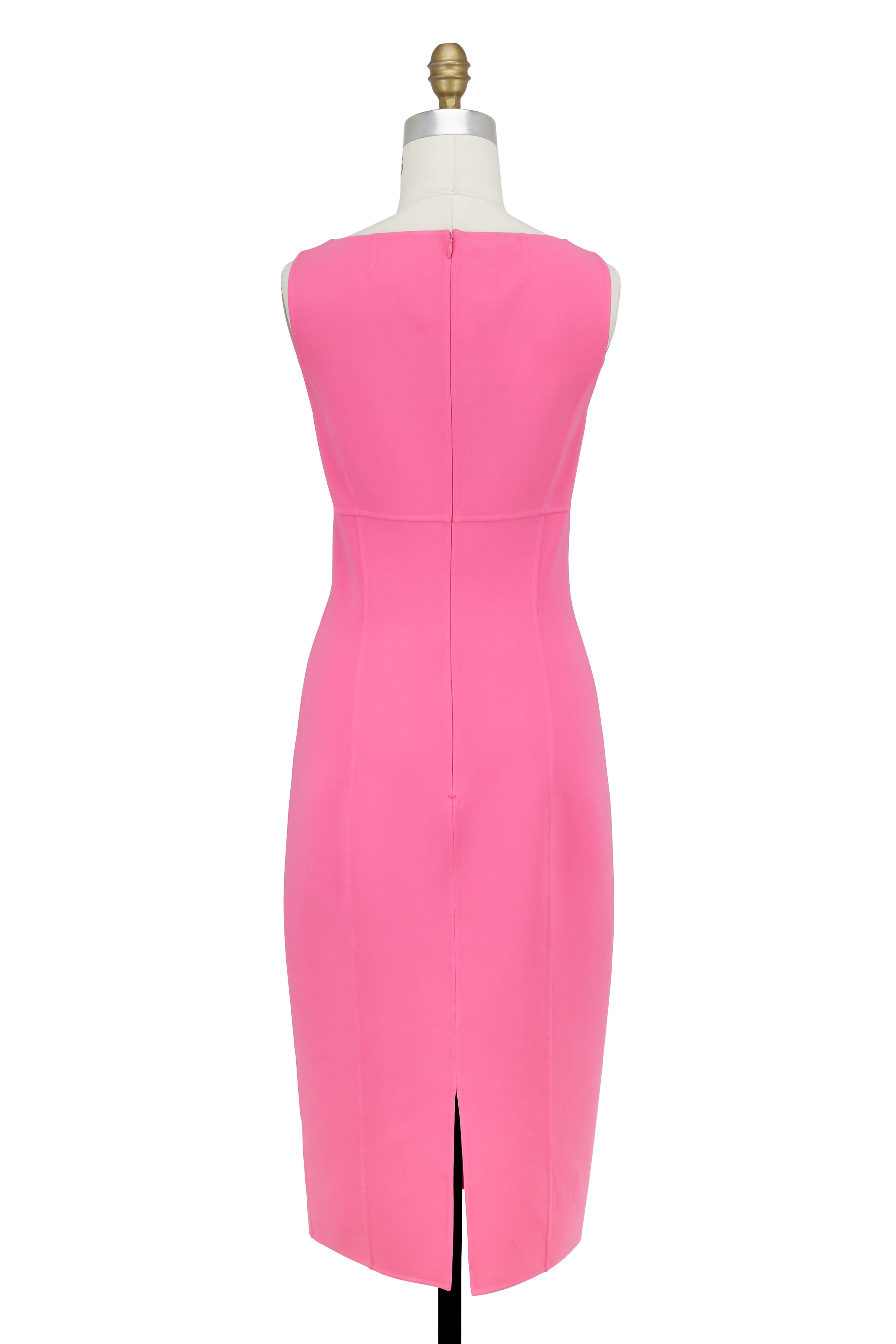 Michael Kors Collection - Peony Stretch Wool Scoop Neck Sheath Dress