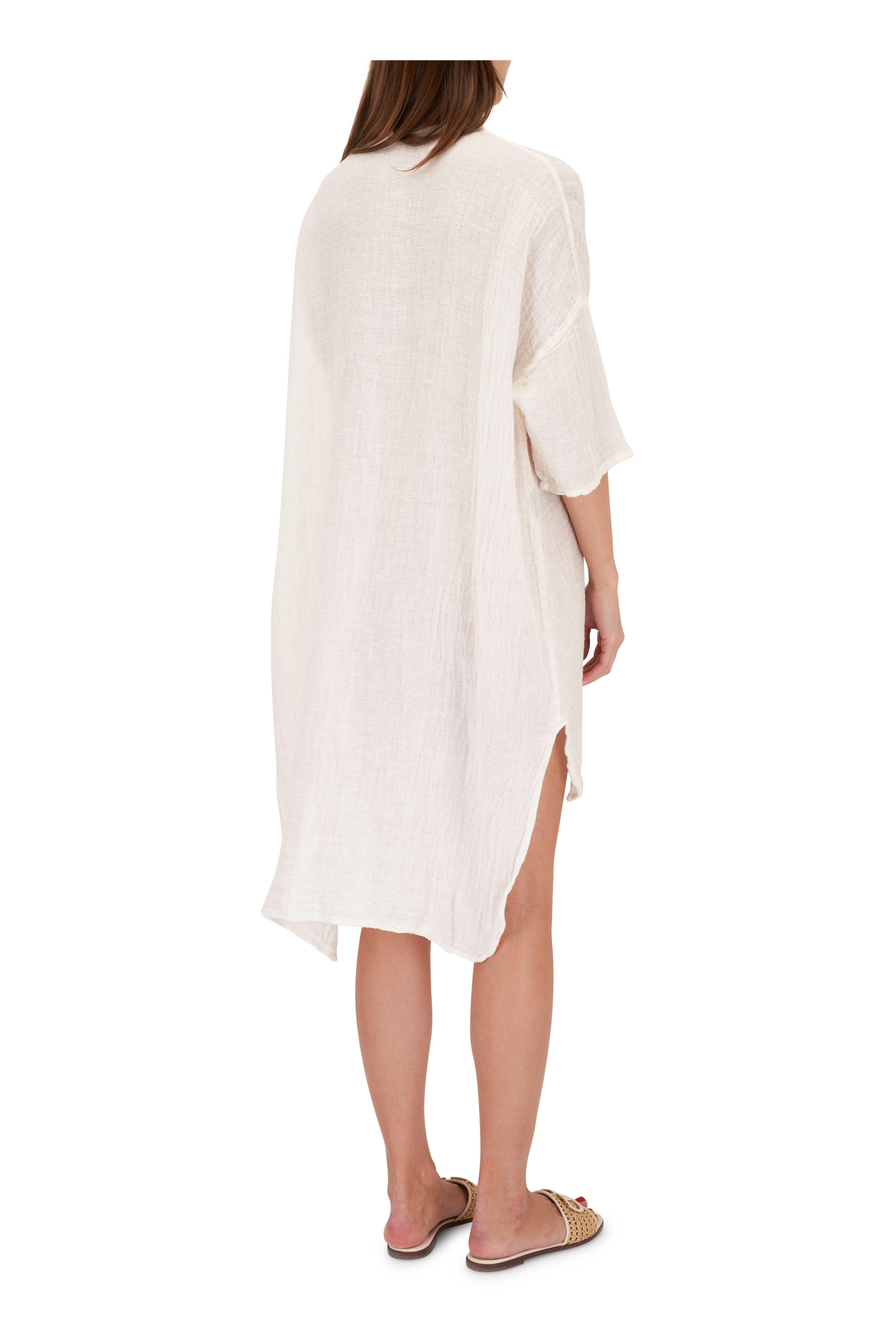 Stella Bianca - White Linen Tunic Dress | Mitchell Stores