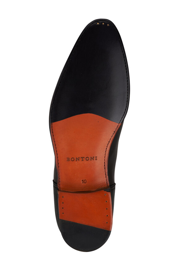 Bontoni - Cavaliere Black Leather Chelsea Boot