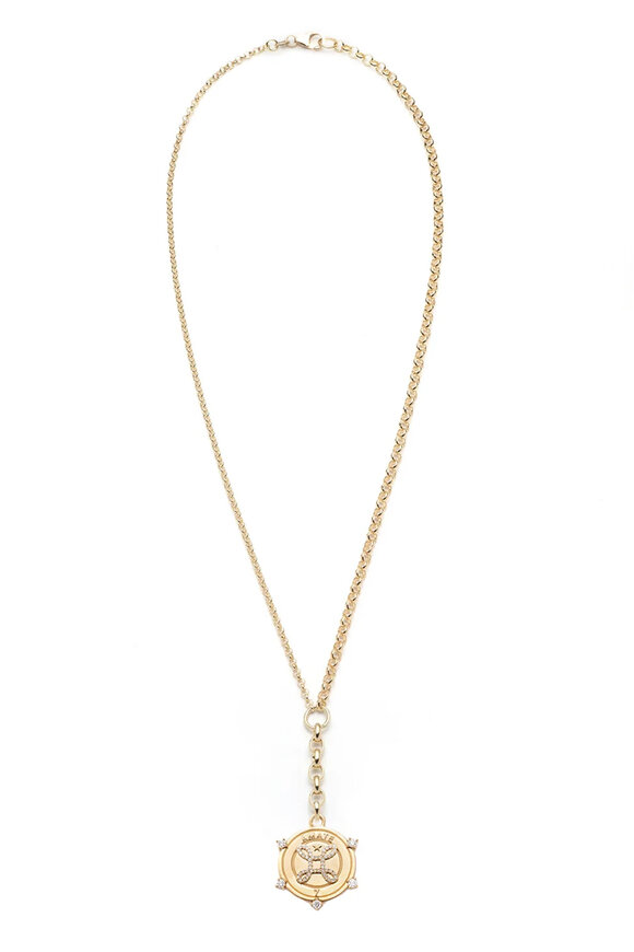 Foundrae - Medium Amate Mixed Belcher Extended Chain Necklace