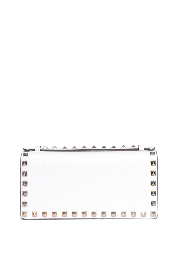 Valentino Garavani Rockstud Ivory Wallet on Chain Crossbody - view 1