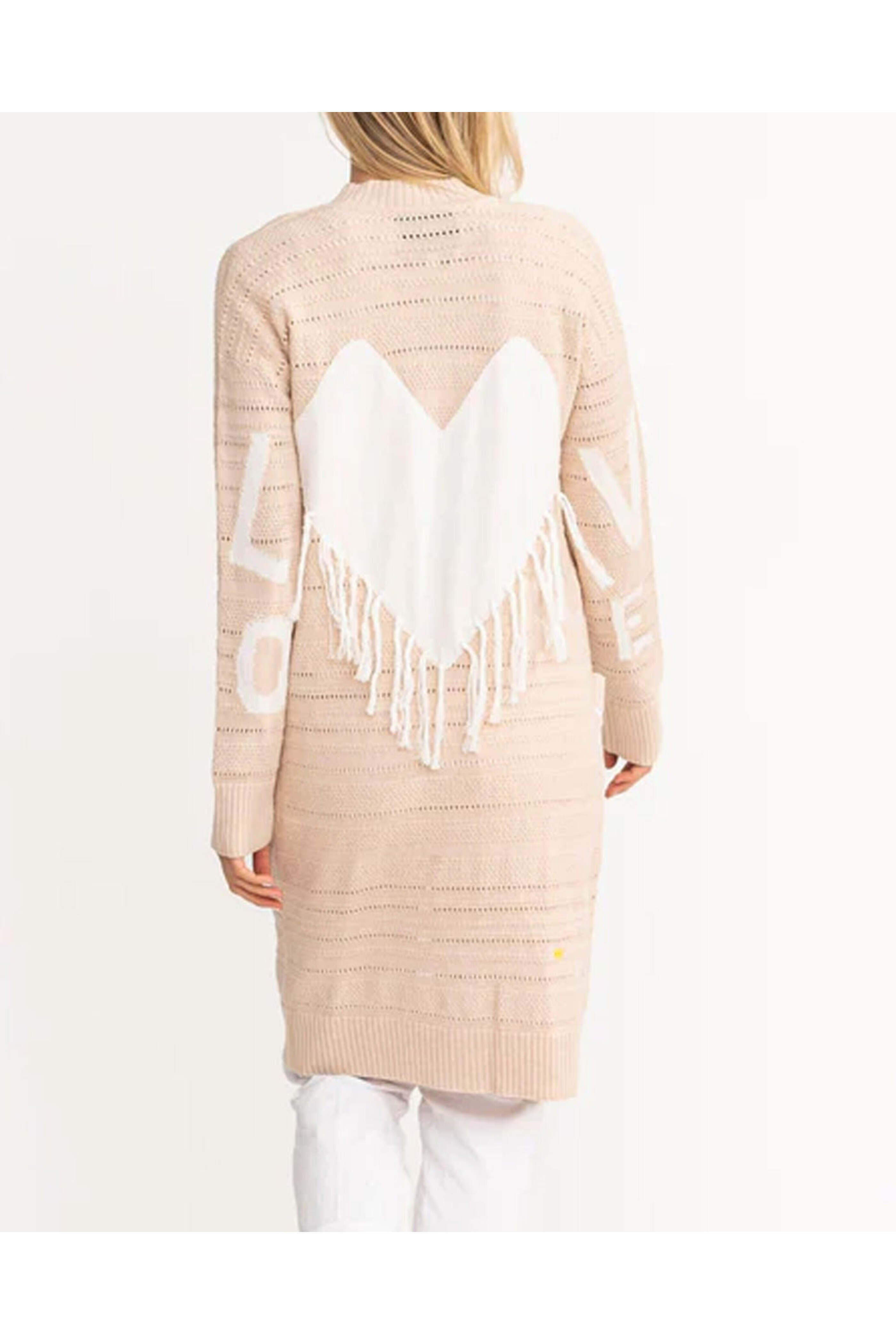 Kerri Rosenthal - Pearl Lovey Heart Poppy Long Cardigan