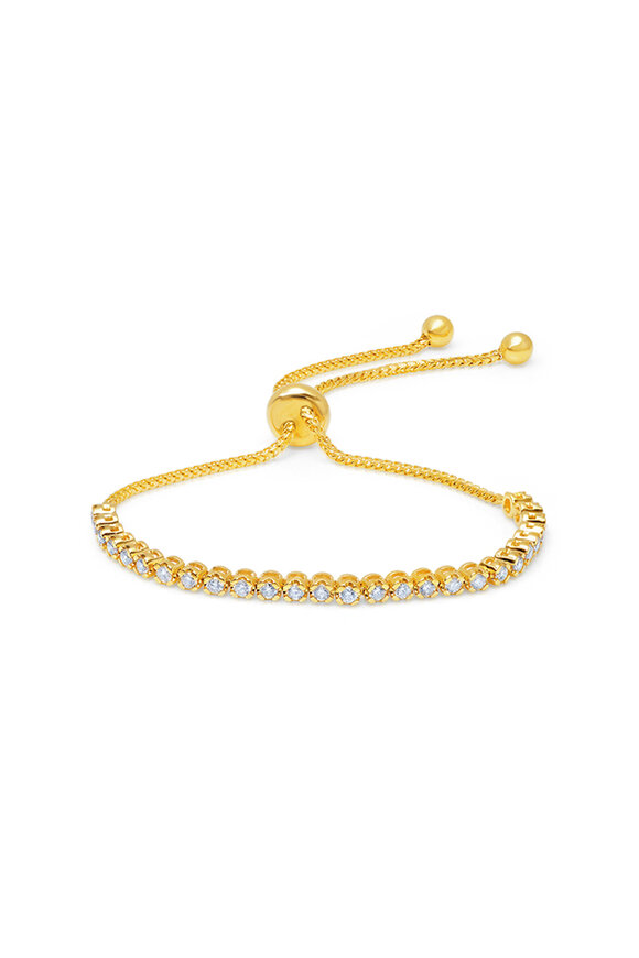 Graziela Gems 18k Yellow Gold Diamond Bolo Bracelet