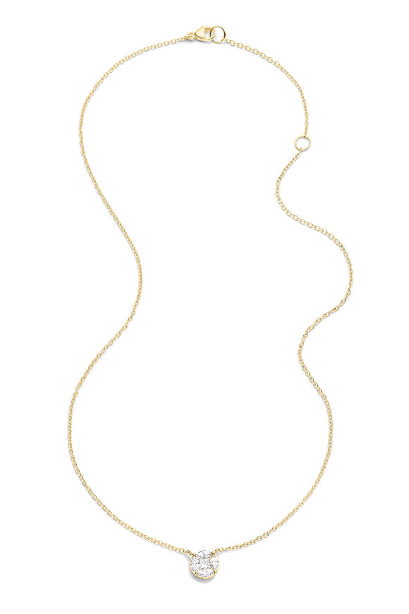 Nam Cho 18k Diamond Solitaire Pendant Necklace - view 1
