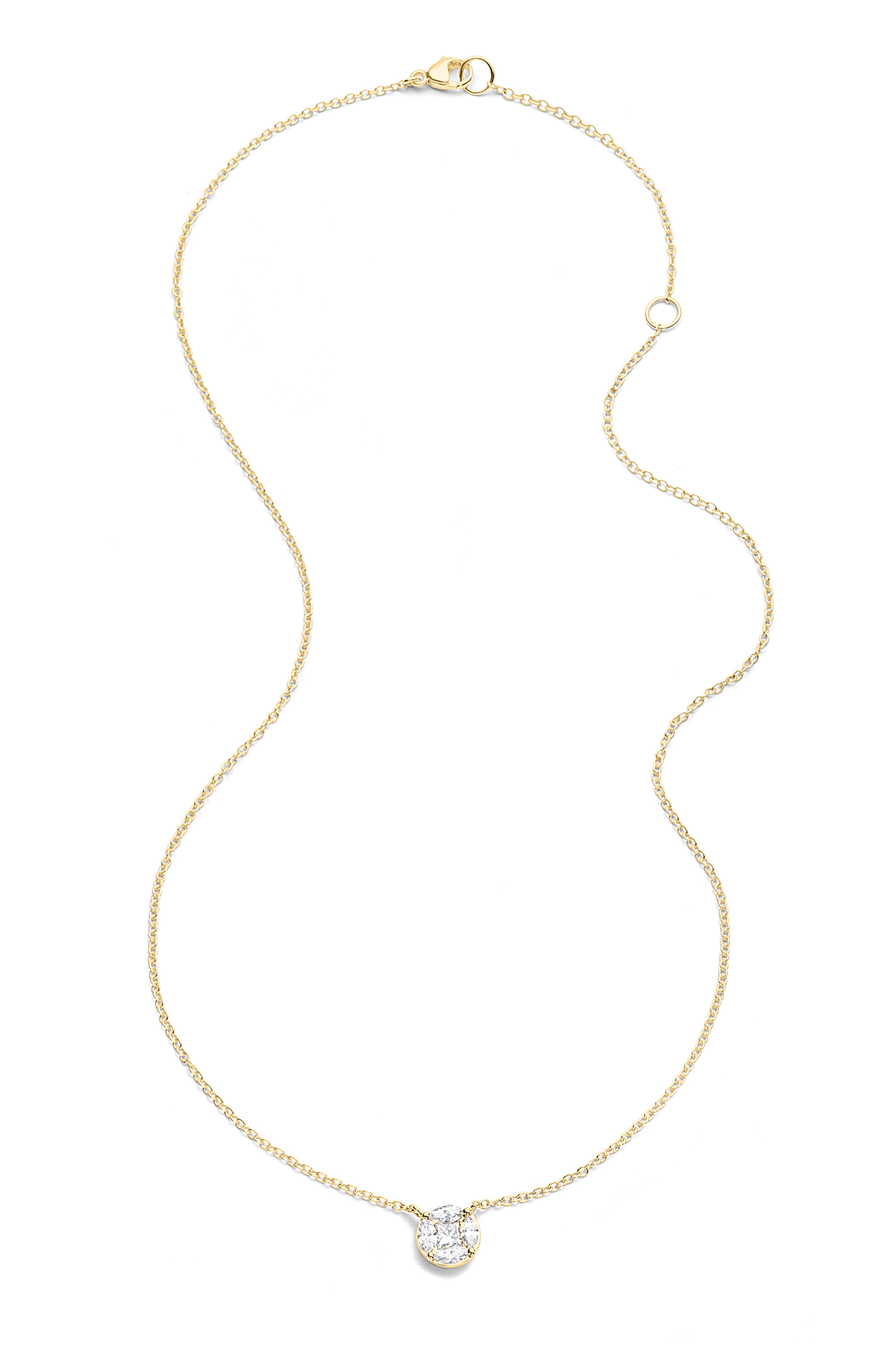 Nam Cho - 18k Diamond Solitaire Pendant Necklace - view 1