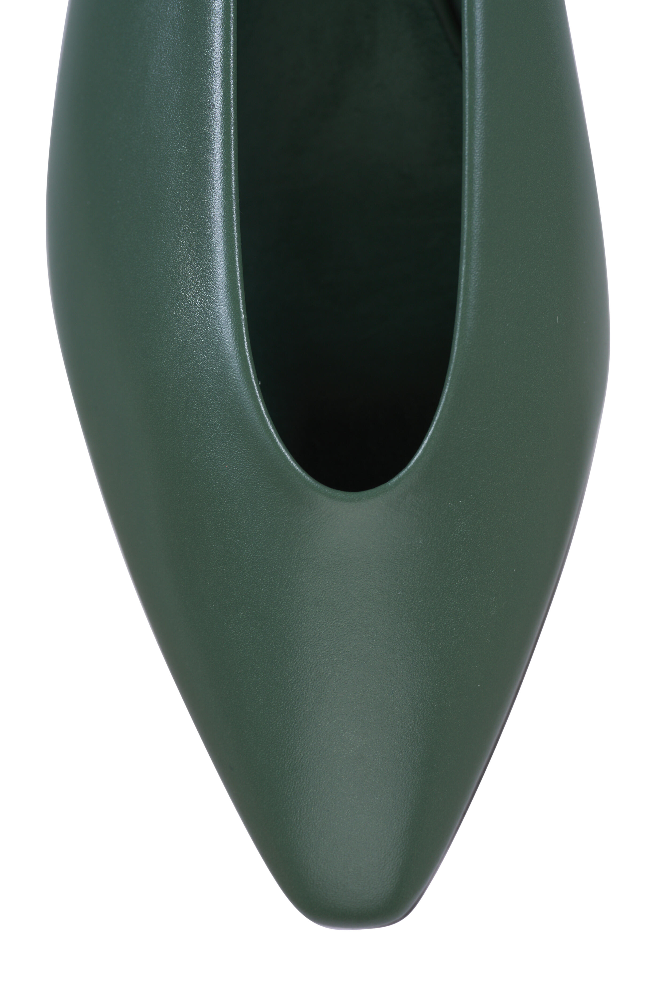 Loro Piana - Rebecca Green Leather Ballerina Flat