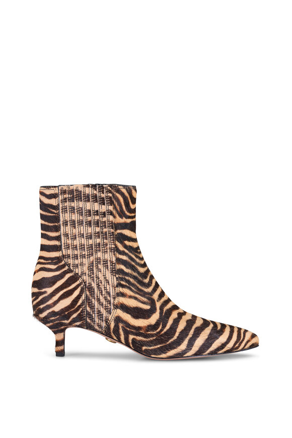 Veronica Beard Lisa Animal Print Textured Short Boot, 45mm - view 4